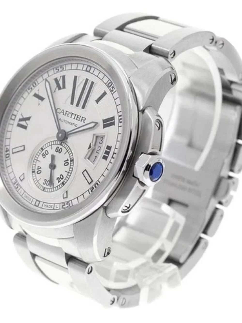 CARTIER Calibre de Cartier W7100015 Silver Dial Automatic Men's Watch_965057